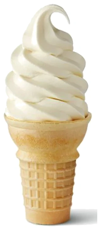 Vanilla Soft Serve Cone